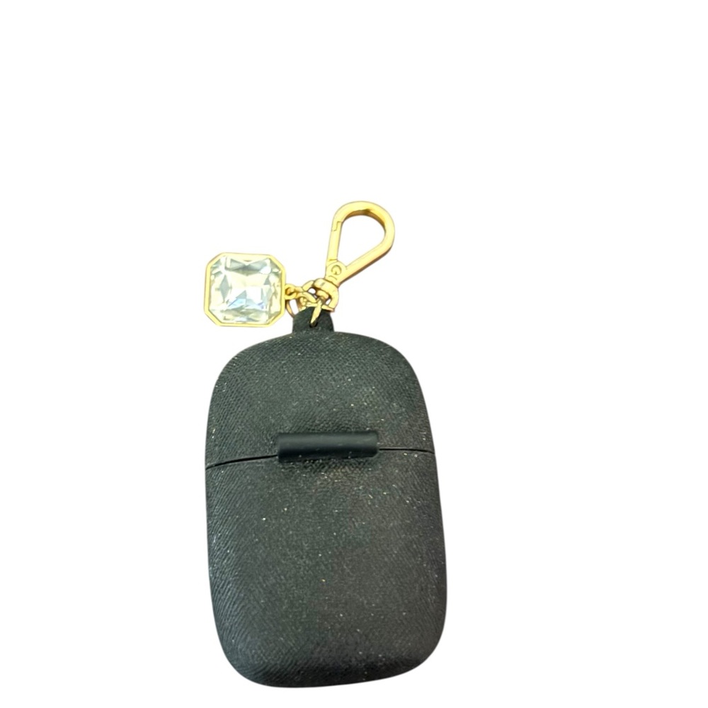 Black Bath & Body Works Sanitizer Case with Gold Clip